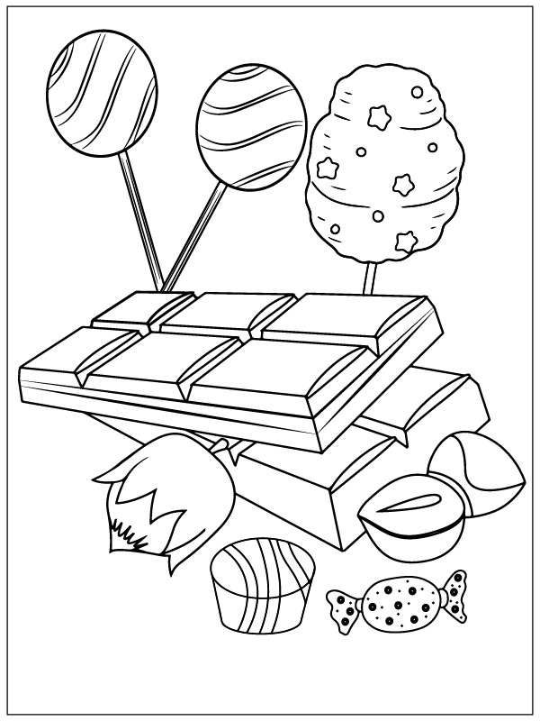 Snoepjes gratis afdrukbaar basis