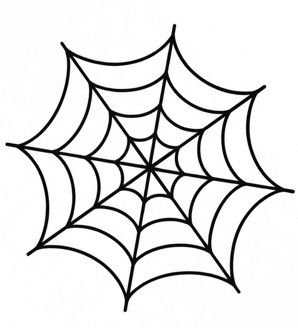 Spinnenweb afdrukbaar basis