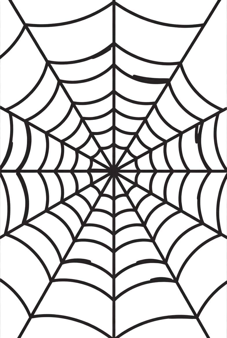 Spinnenweb gratis afdrukbaar basis