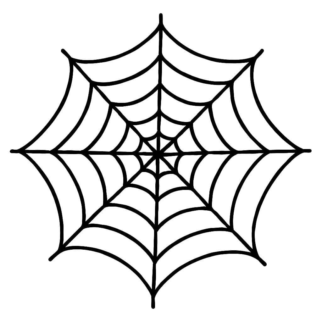 Spinnenweb gratis afdrukbaar