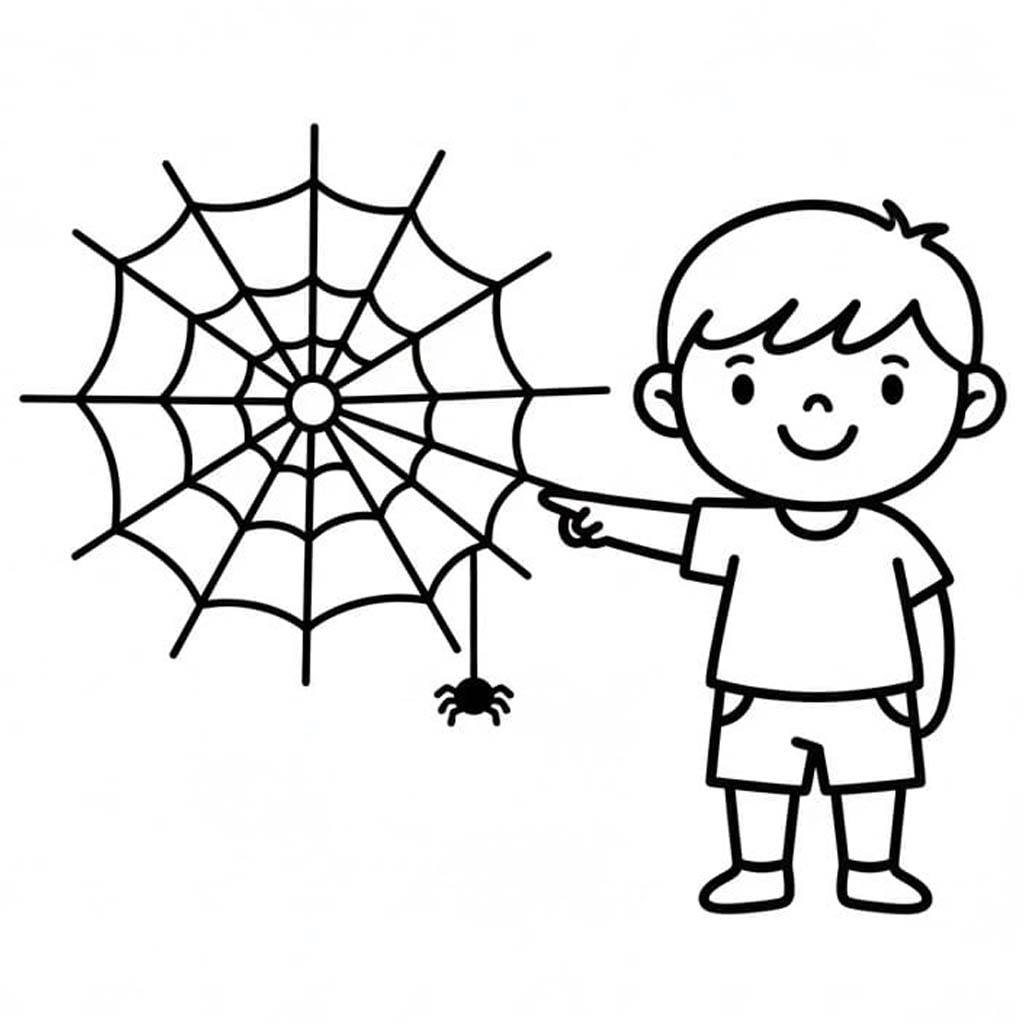 Spinnenweb gratis simpel