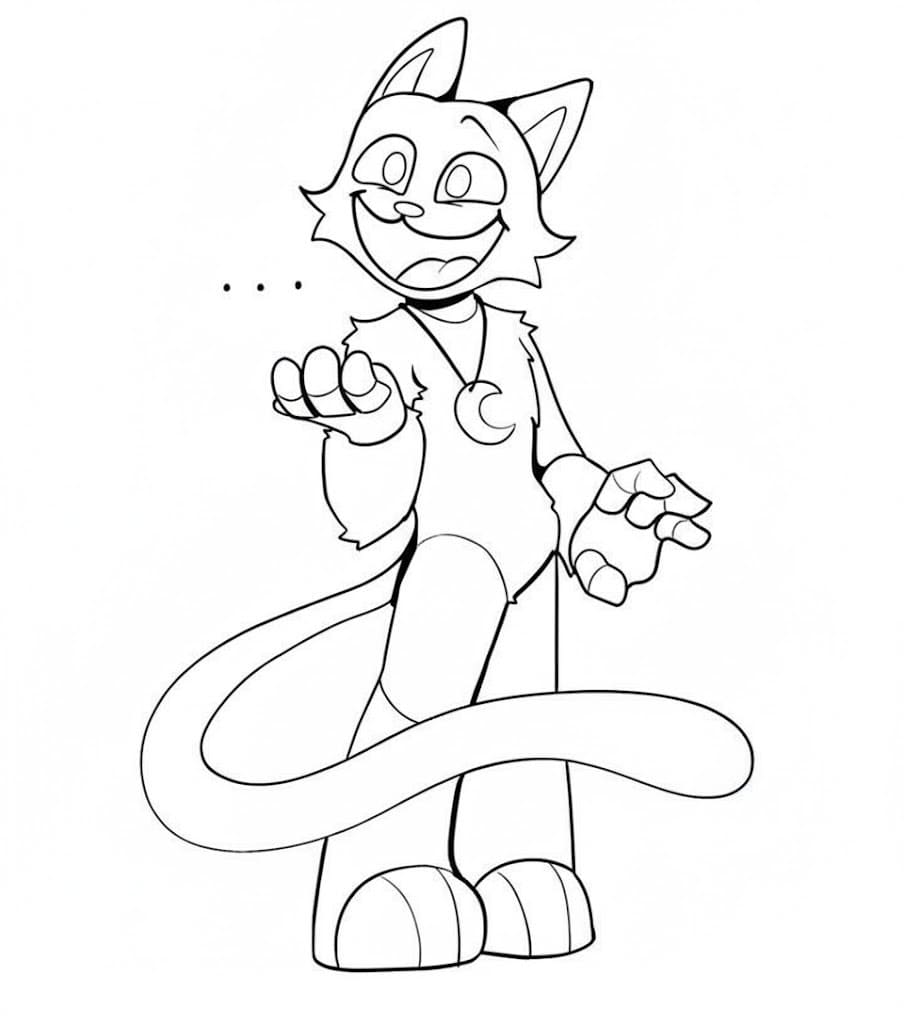 Tekenen CatNap afdrukbaar eenvoudig