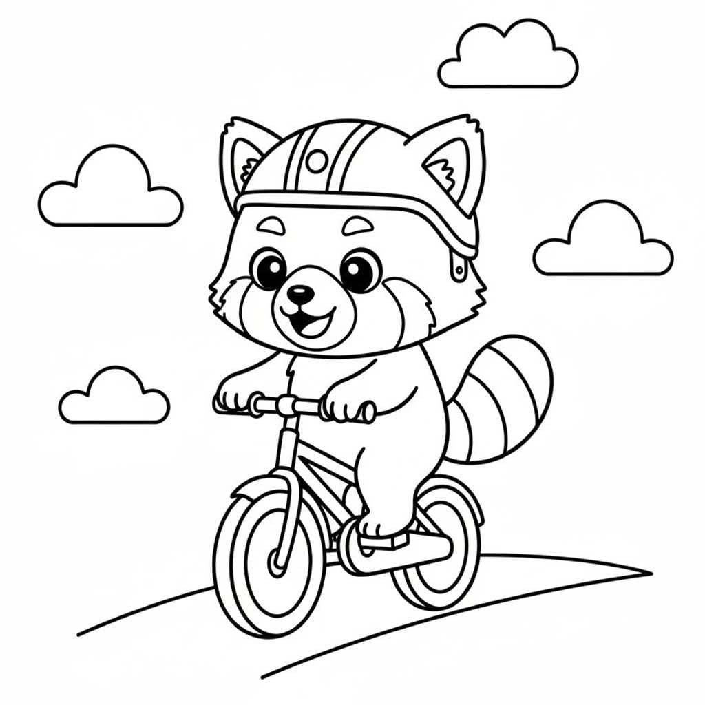 Tekenen Rode Panda basis