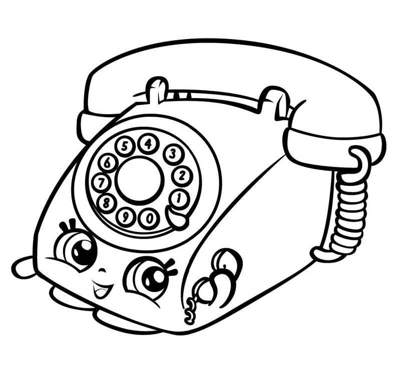 Tekenen Shopkins gratis afdrukbaar basis