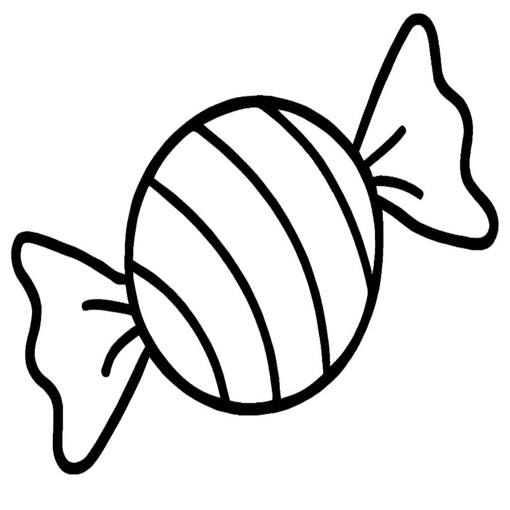 Tekenen Snoepjes afdrukbaar voor kinderen