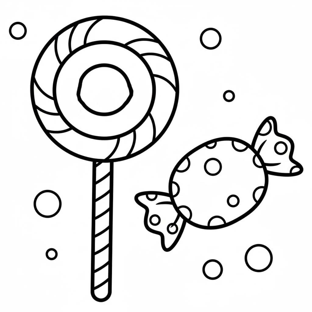 Tekenen Snoepjes simpel