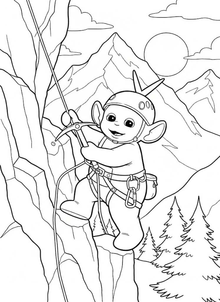 Tekenen Teletubbies gratis afdrukbaar