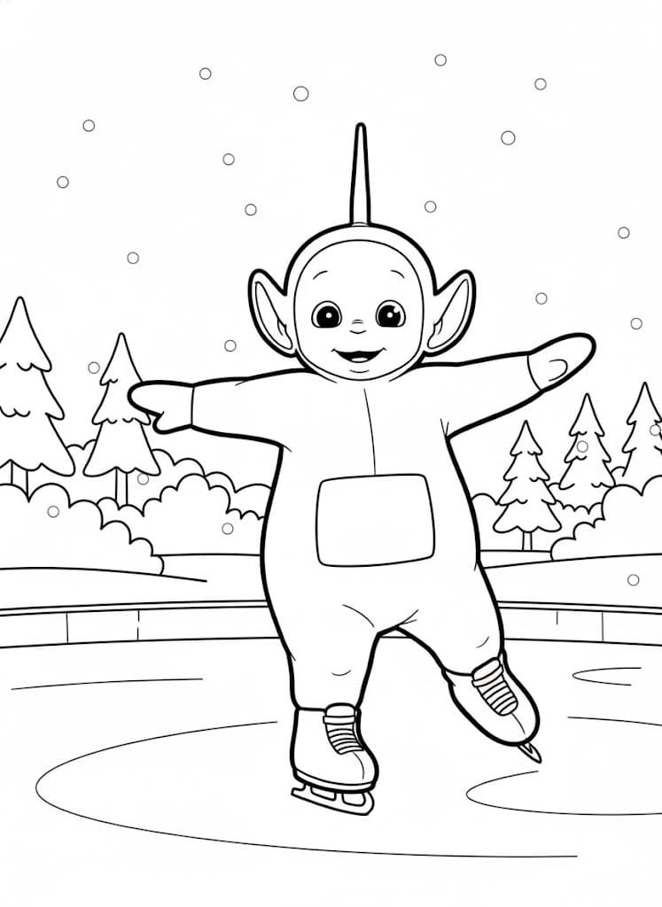 Tekenen Teletubbies gratis voor kinderen