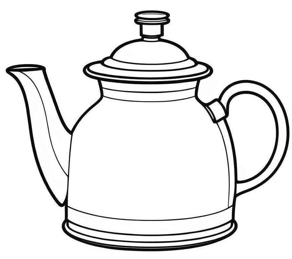 Tekenen Theepot basis