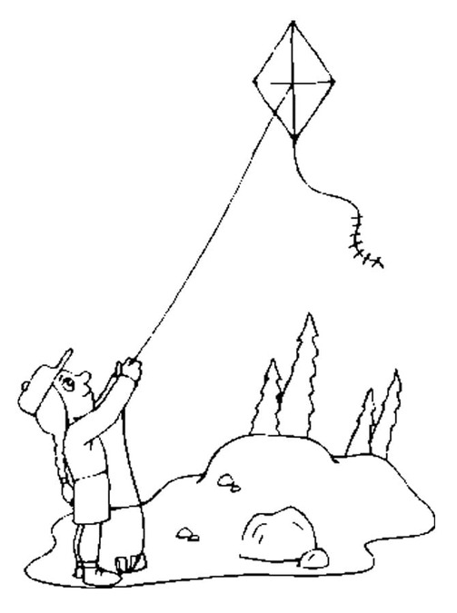 Tekenen Vlieger gratis