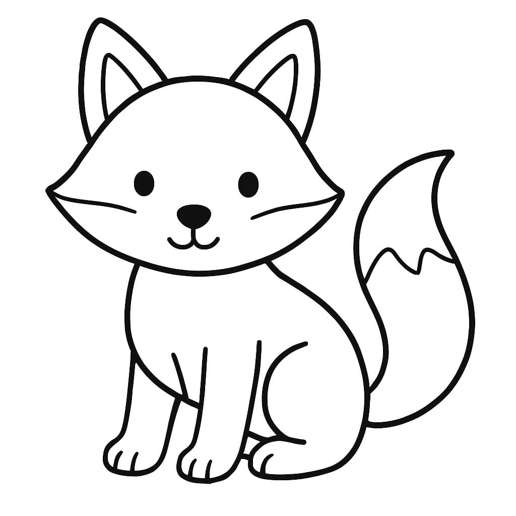 Tekenen Vossen gratis basis