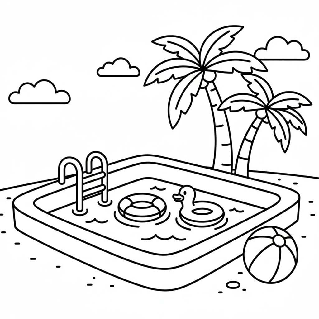 Tekenen Zwembad basis