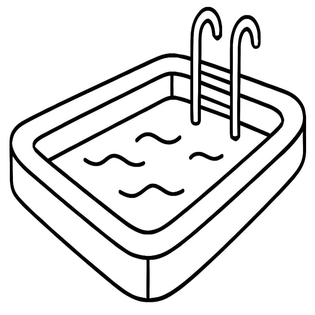 Tekenen Zwembad eenvoudig