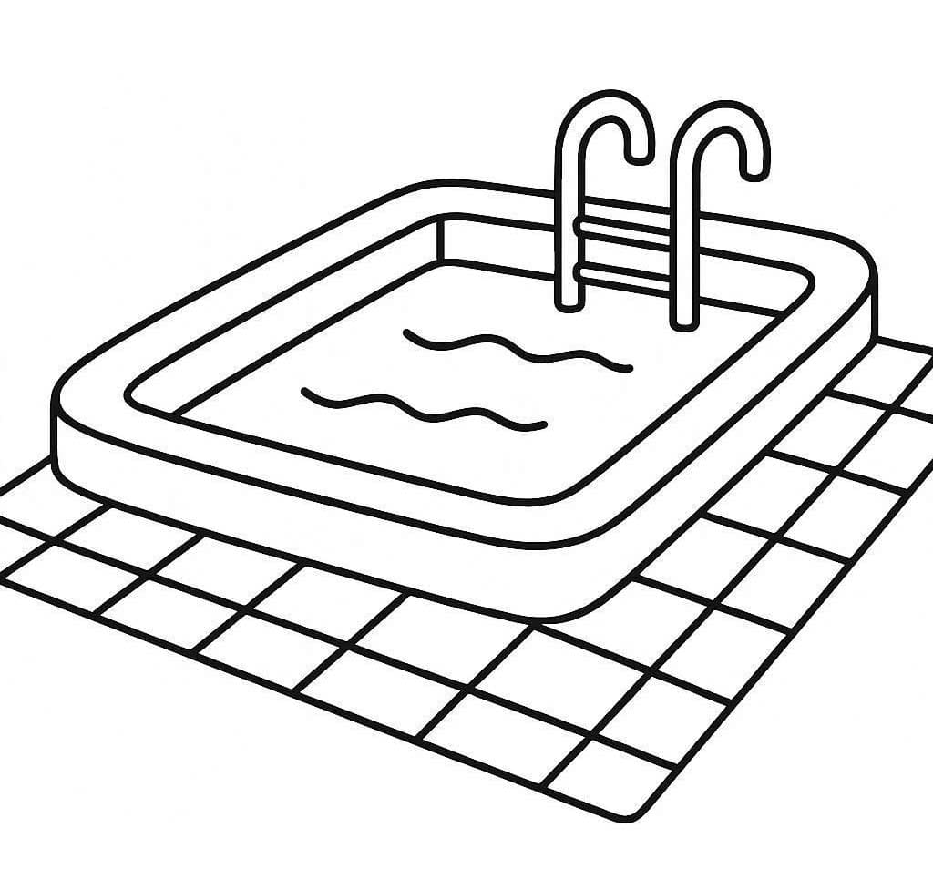 Tekenen Zwembad gratis basis