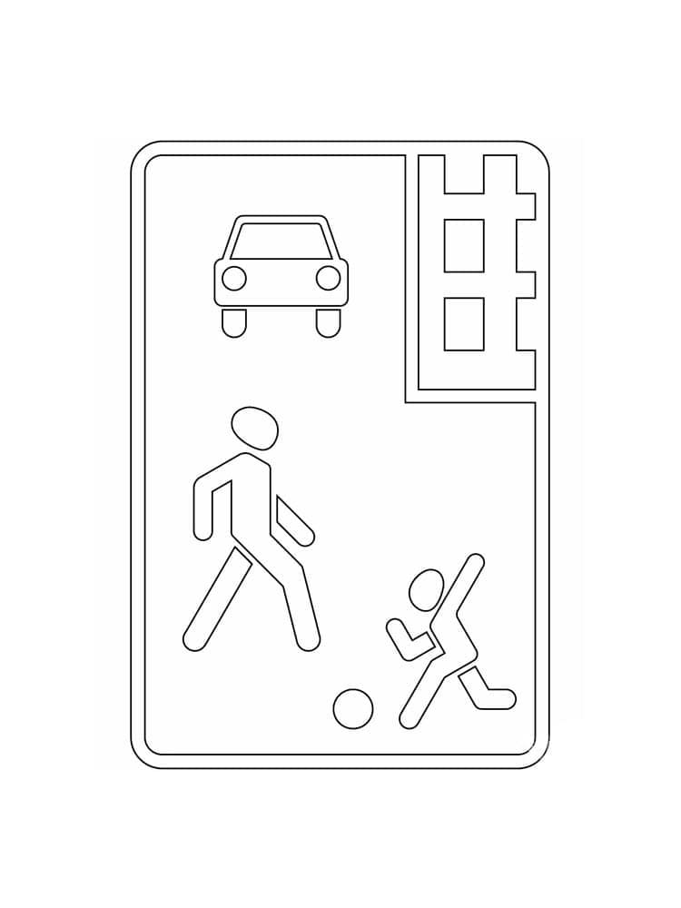 Tekening Verkeersborden eenvoudig