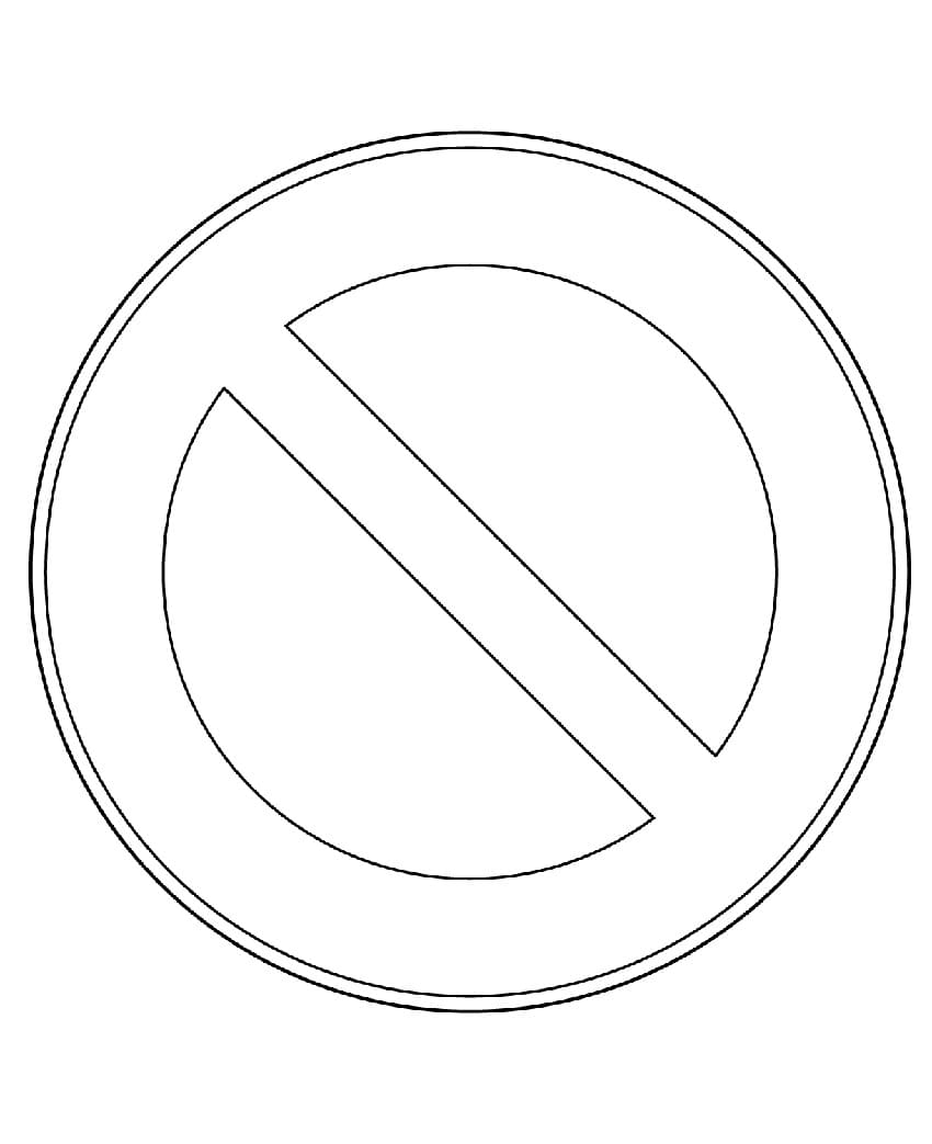 Tekening Verkeersborden gratis simpel