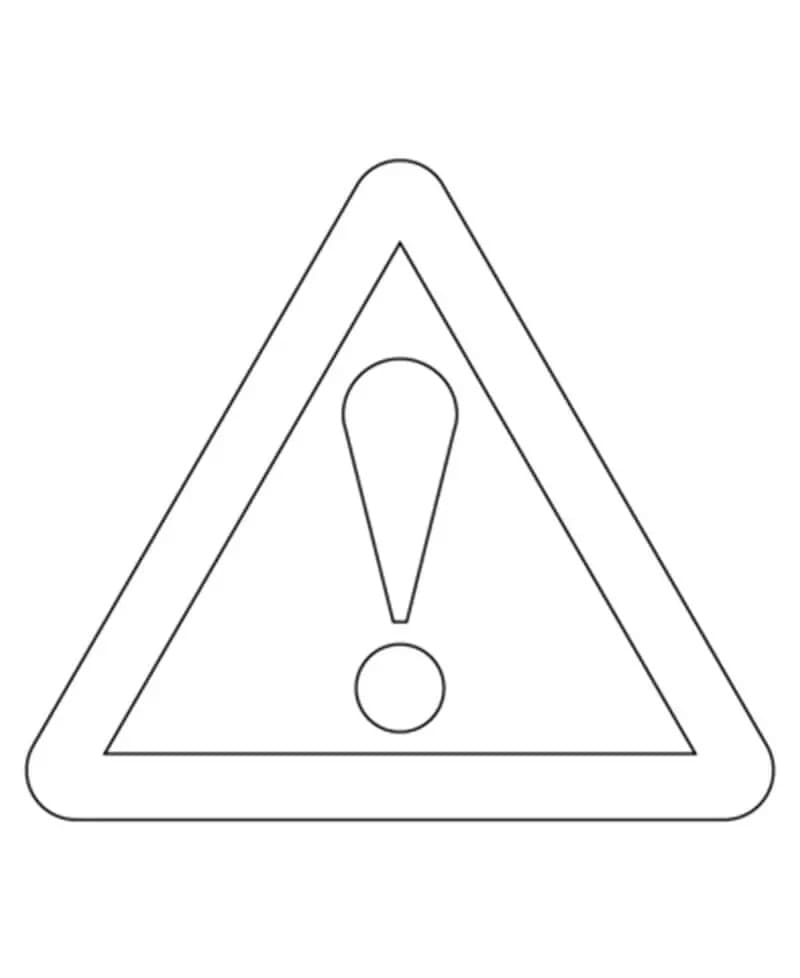 Tekening Verkeersborden gratis voor kinderen