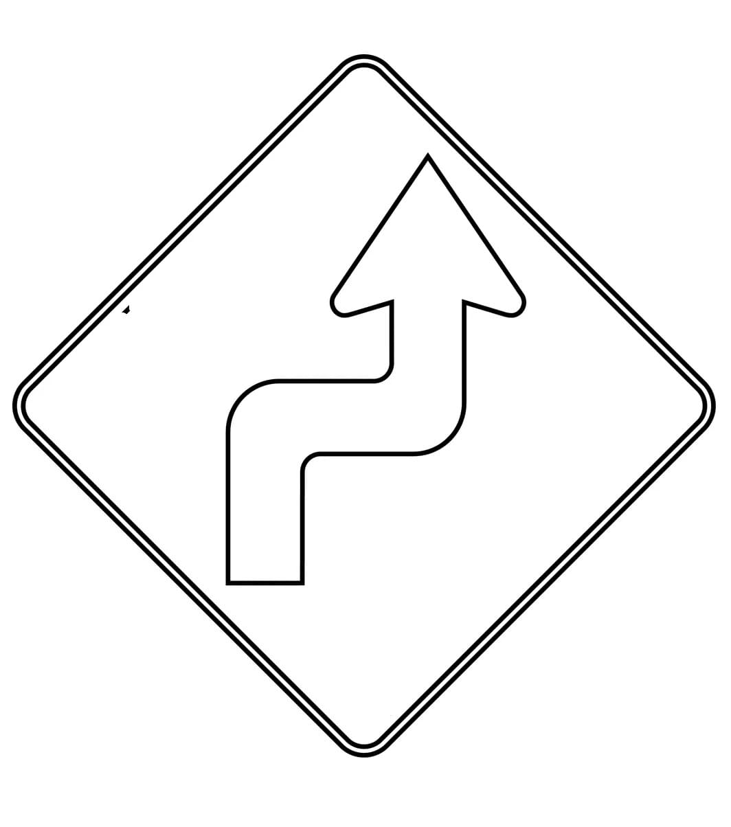 Tekening Verkeersborden voor kinderen