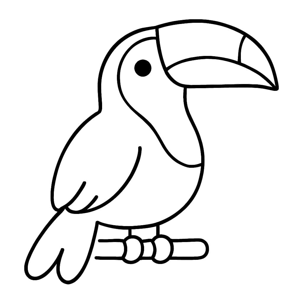 Toekan gratis afdrukbaar simpel