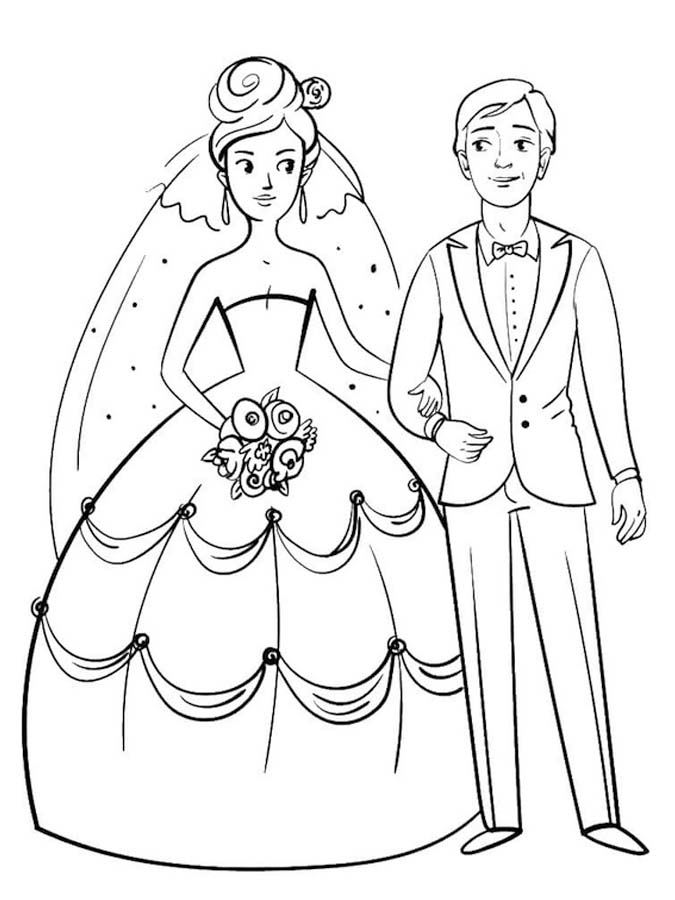 Trouwen afdrukbaar simpel