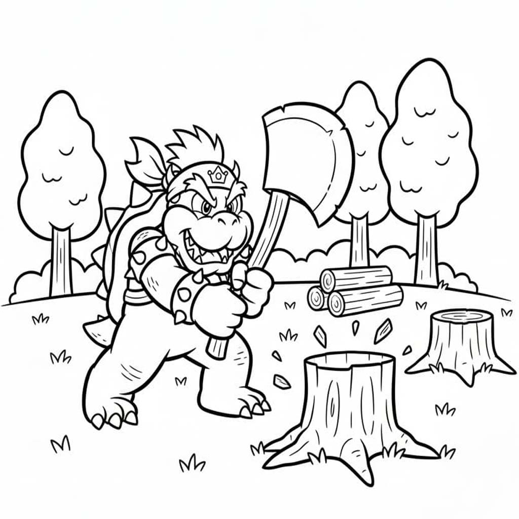 Afbeelding Bowser afdrukbaar