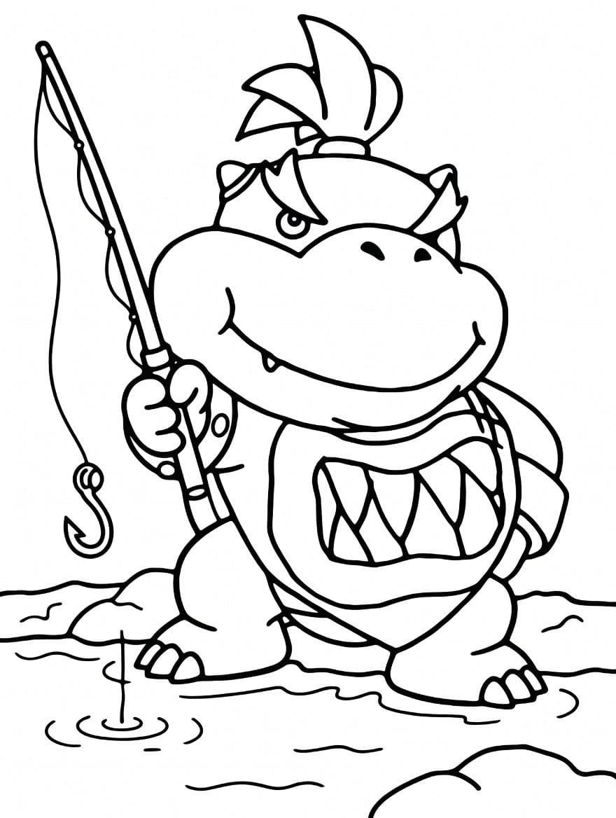 Afbeelding Bowser gratis afdrukbaar