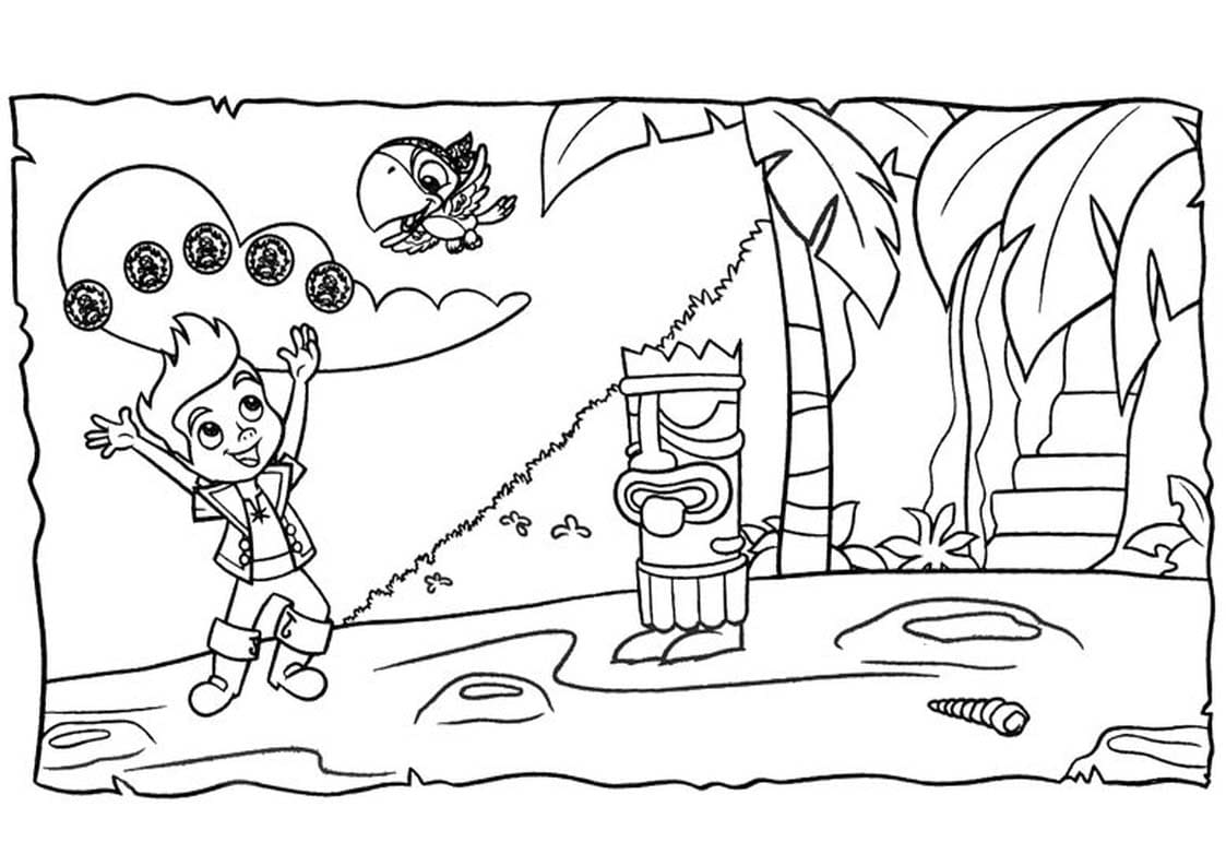 Afbeelding Jake en de Nooitgedachtland Piraten printbaar