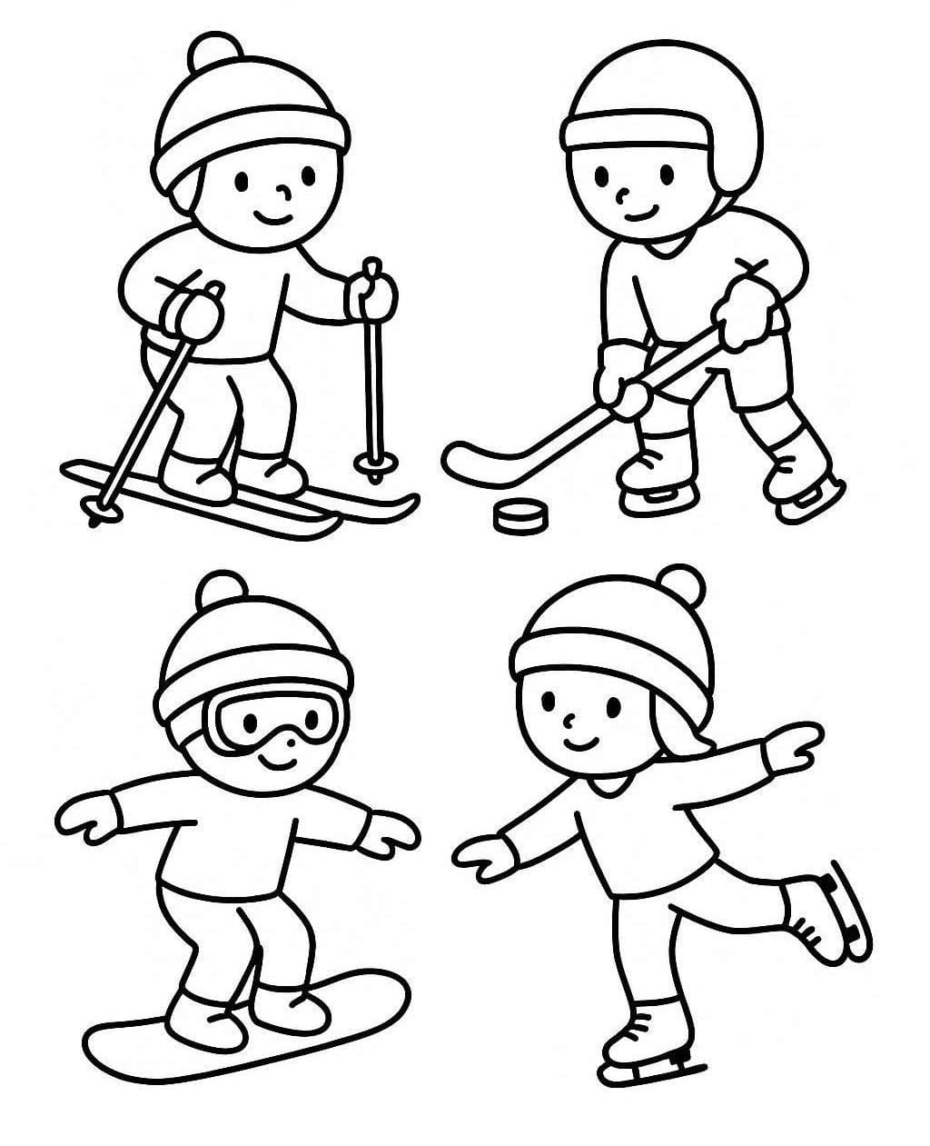 Afbeelding Olympische Winterspelen printbaar