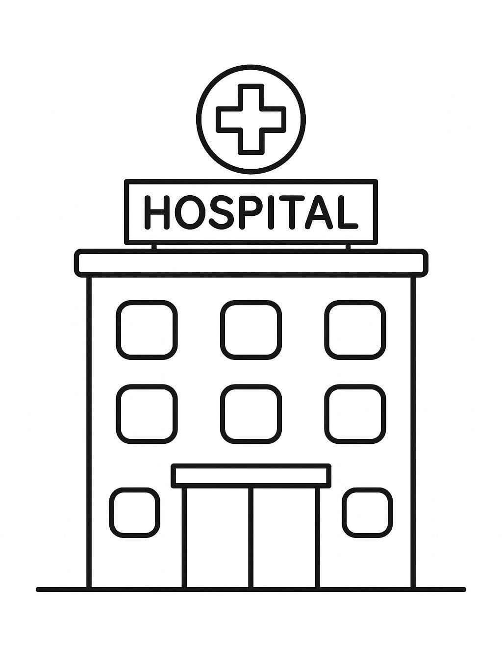 Afbeelding Ziekenhuis afdrukbaar