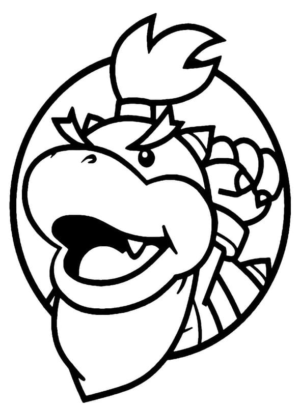 Bowser afdrukbaar voor kinderen