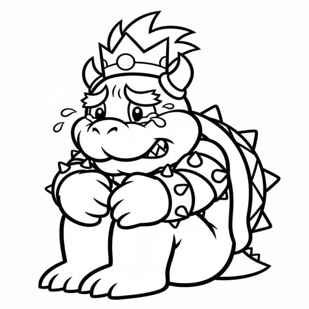 Bowser gratis afdrukbaar basis