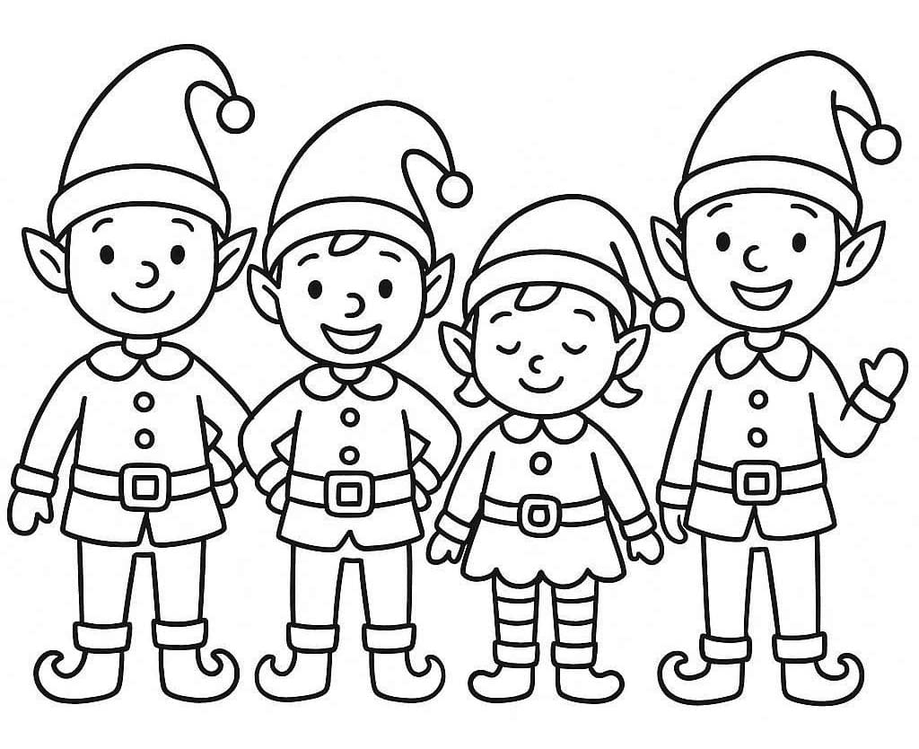 Elfjes gratis afdrukbaar simpel