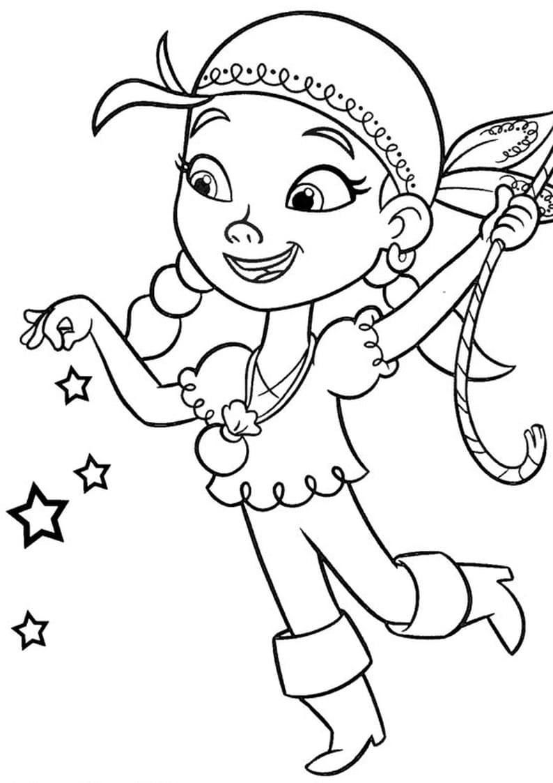 Jake en de Nooitgedachtland Piraten gratis afdrukbaar basis