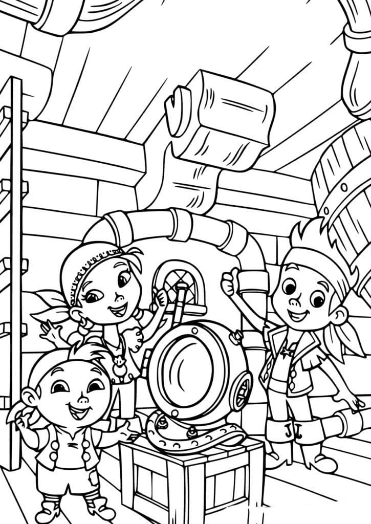 Jake en de Nooitgedachtland Piraten gratis simpel