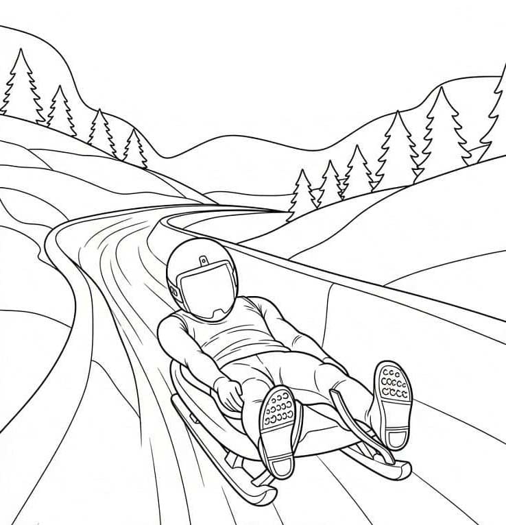 Olympische Winterspelen afdrukbaar eenvoudig