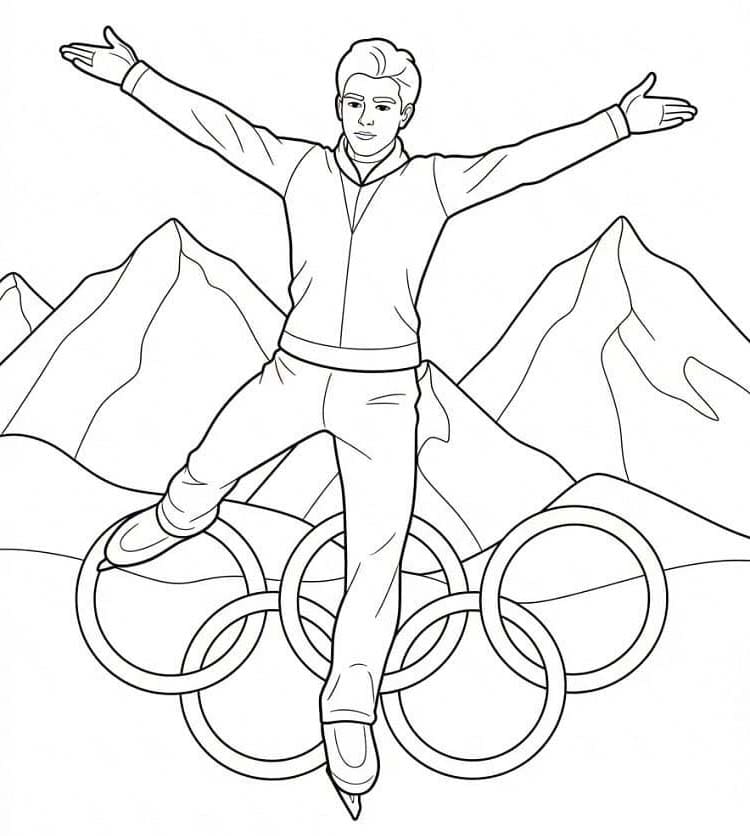 Olympische Winterspelen gratis afdrukbaar eenvoudig