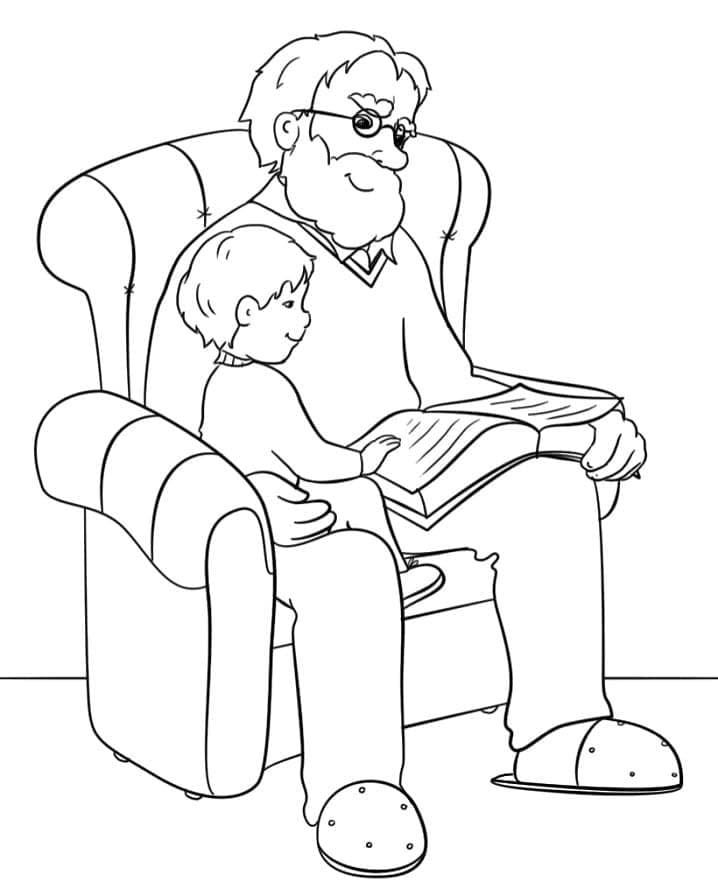 Opa En Oma afdrukbaar eenvoudig