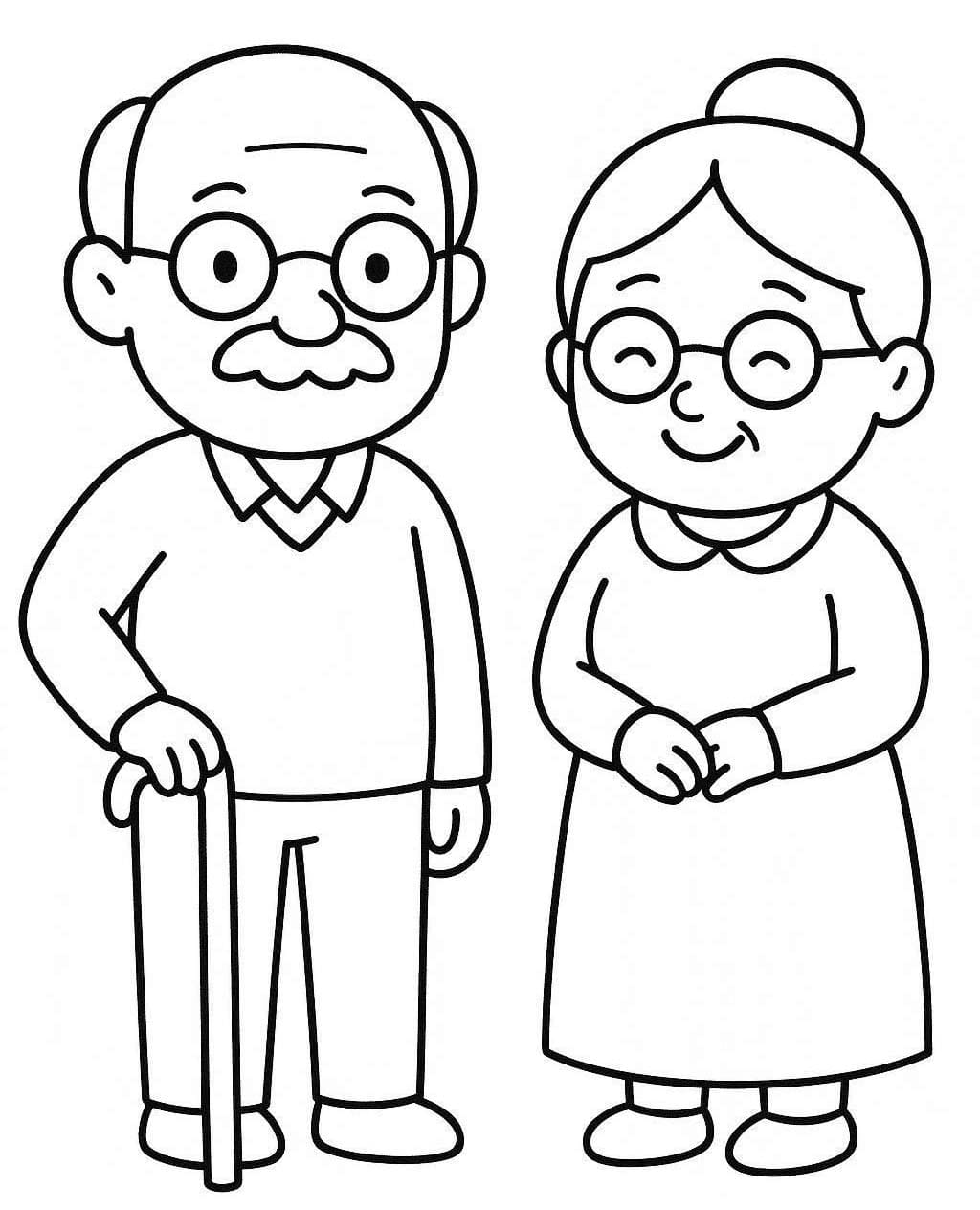 Opa En Oma gratis afdrukbaar basis