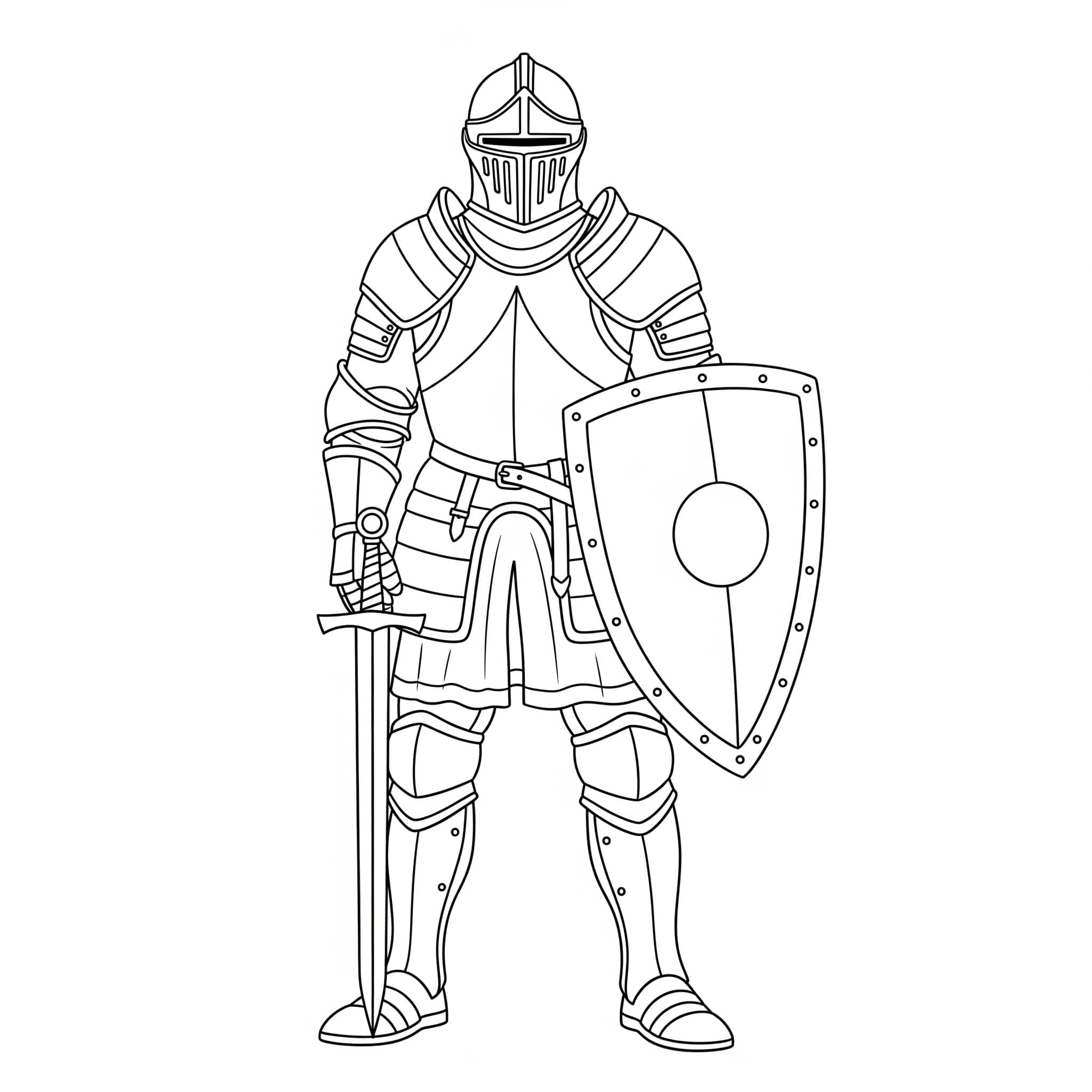 Ridder afdrukbaar voor kinderen