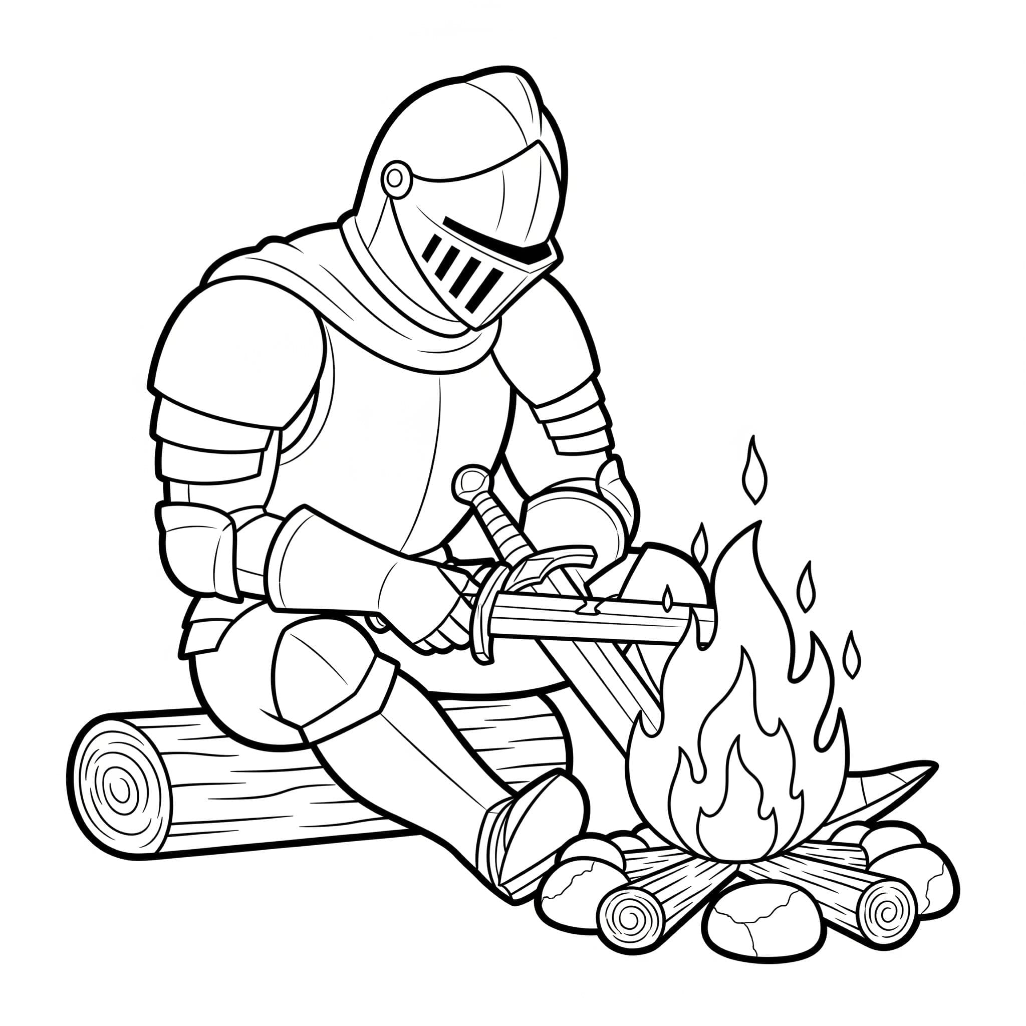 Ridder gratis afdrukbaar voor kinderen