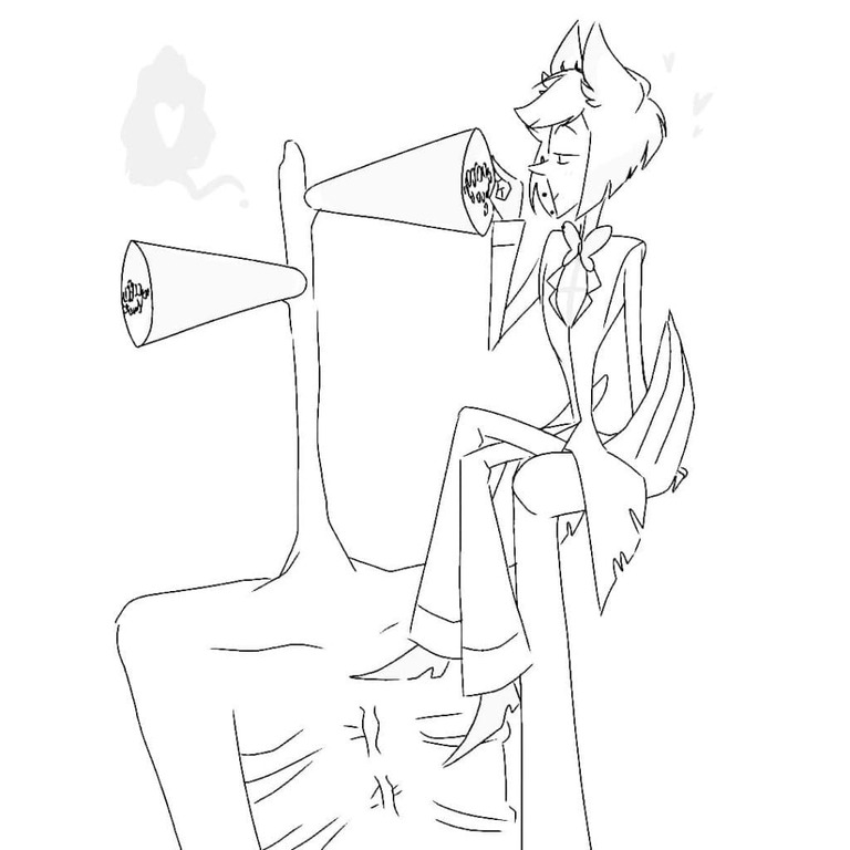 Siren Head afdrukbaar basis