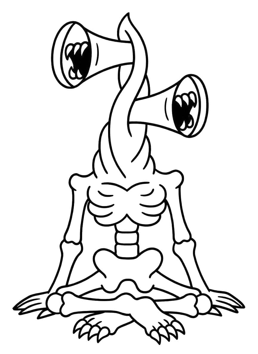 Siren Head gratis afdrukbaar