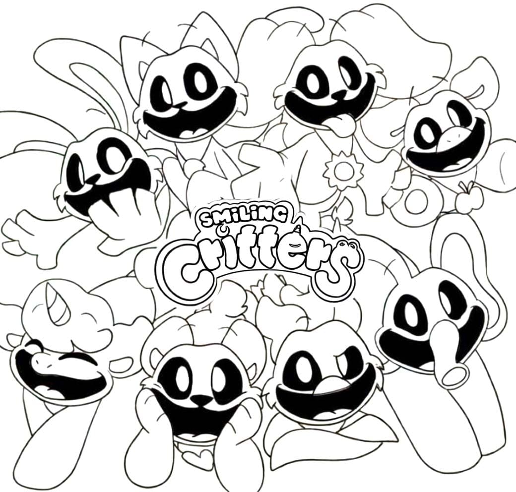 Smiling Critters afdrukbaar