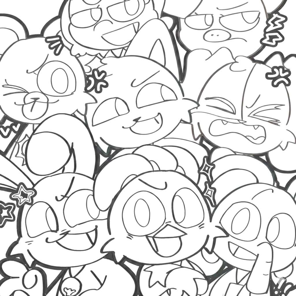 Smiling Critters gratis afdrukbaar voor kinderen