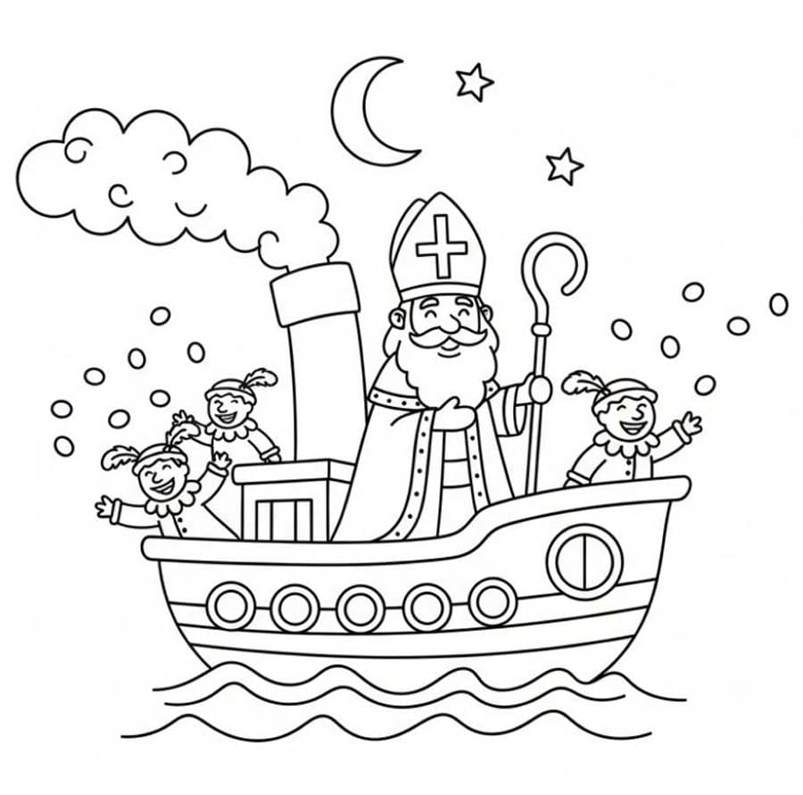 Stoomboot Sinterklaas voor kinderen