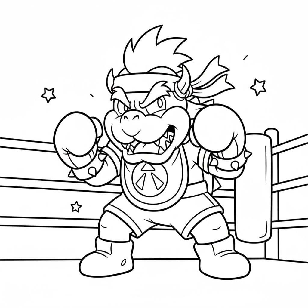 Tekenen Bowser simpel