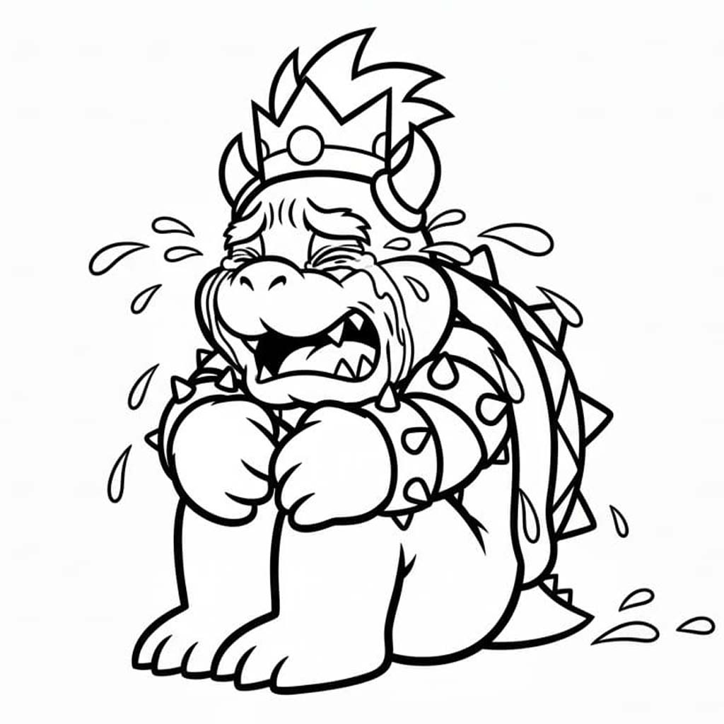 Tekenen Bowser voor kinderen