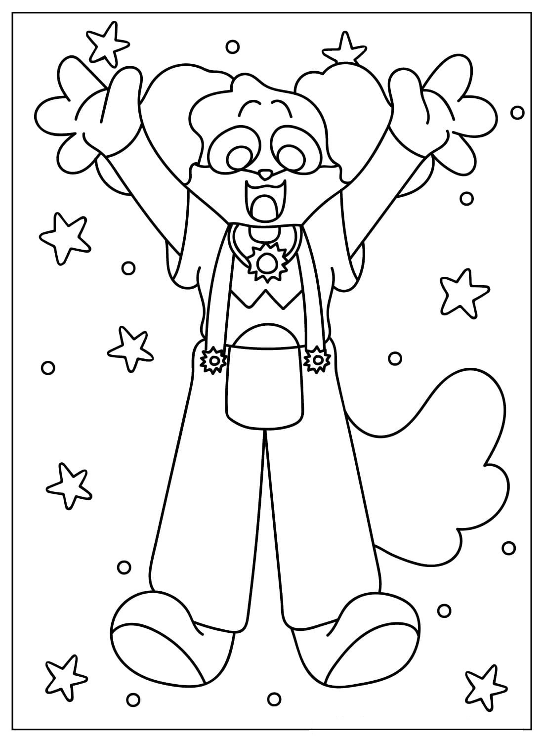 Tekenen Dogday gratis afdrukbaar eenvoudig