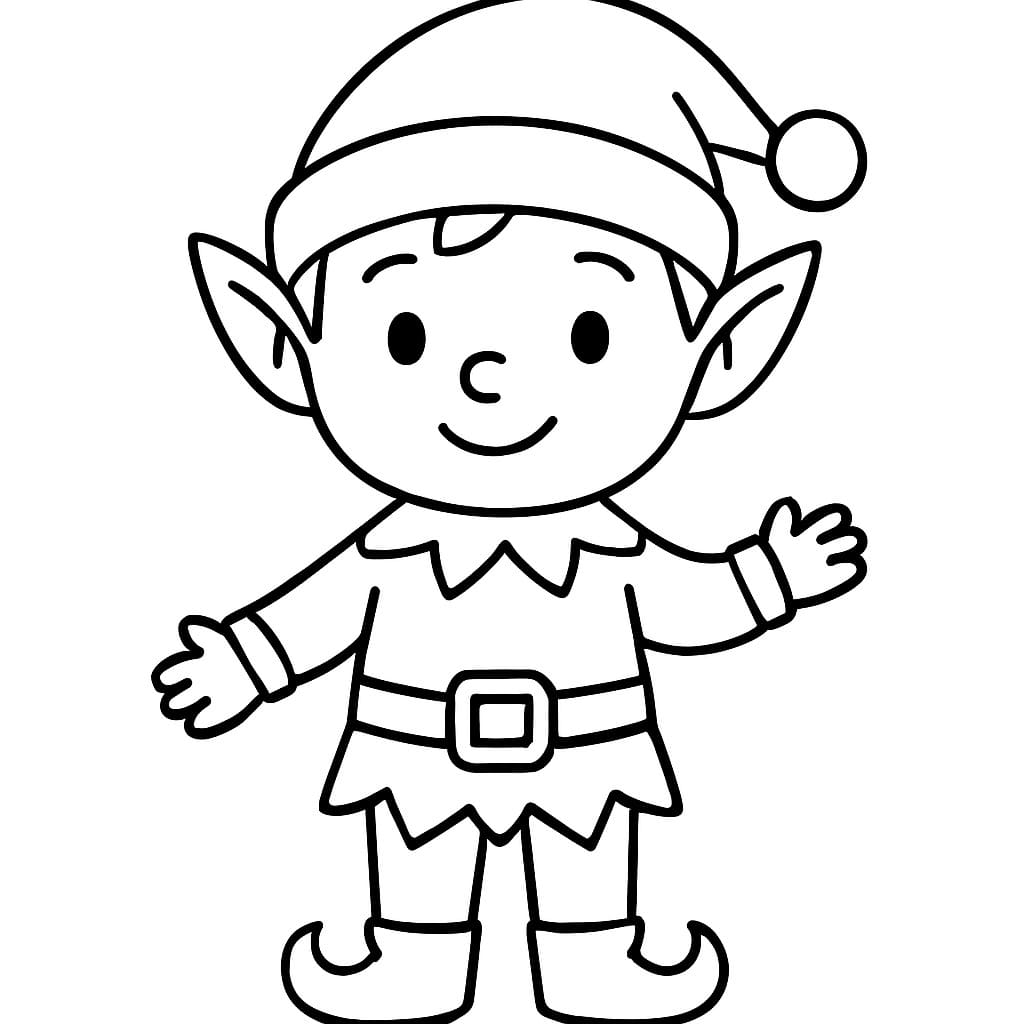 Tekenen Elfjes gratis afdrukbaar eenvoudig