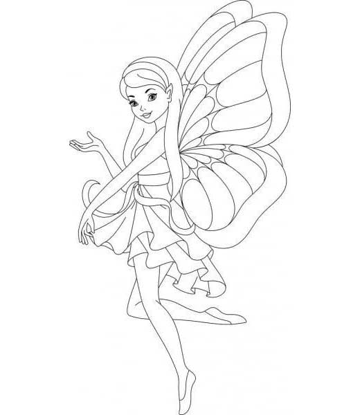 Tekenen Elfjes gratis afdrukbaar